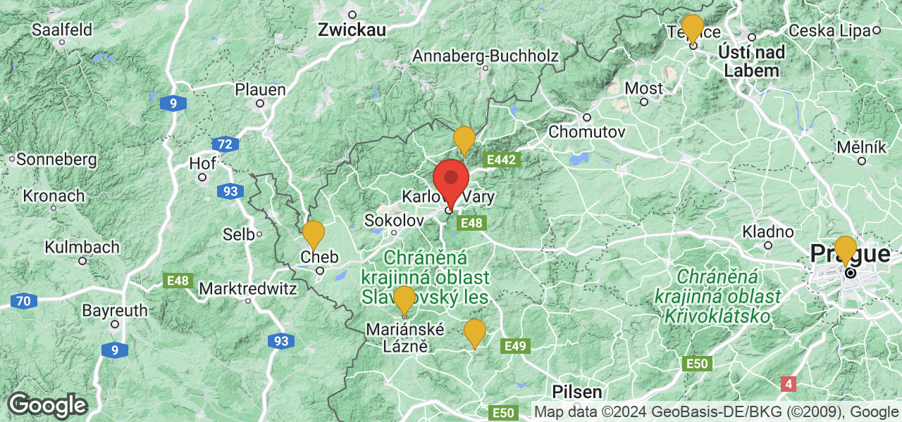 Térkép Karlovy Vary